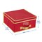 Simplify Storage Box, 11-13/16 in L, 11-13/16 in W, 11-13/16 in H, Red, Polyester 9070-RED - alternate 2